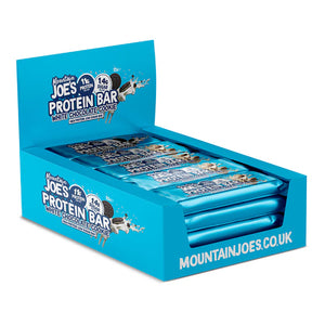 Mountain Joe's Snack-Size Protein Bar White Chocolate Cookie 35g - Case of 12