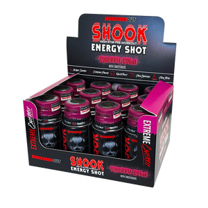 Murdered Out Shook Energy Shot Cherry Cola High-Stim Pre-Workout 60ml - Case of 12