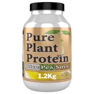 NutriVegan Pure Plant Protein Unflavoured 1.2kg [Best Before: 30/06/2025]