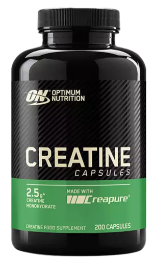 Optimum Nutrition Creatine 2500MG Capsules (200 capsules, 100 servings) [Best Before: 31/08/2025]