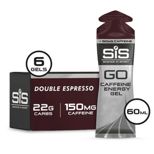 SIS Science In Sport GO Energy + Caffeine Gel Double Espresso 60ml - Case of 6