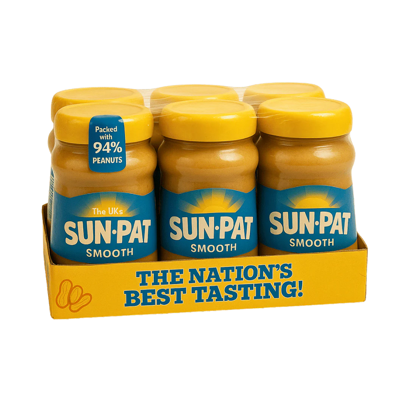 Sun-Pat Smooth Peanut Butter 300g - Case of 6 [Best Before: 31/05/2025]
