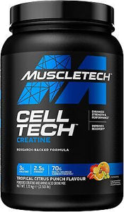 MuscleTech Cell Tech Tropical Citrus Punch Flavour Creatine 1.13kg [Best Before: 31/08/2025]