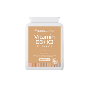 NutriQuarter Vitamin D3 + K2 (90 Capsules)