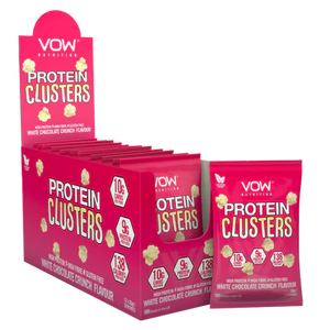VOW Nutrition Protein Clusters White Chocolate 30g - Case of 12 [Best Before: 31/01/2025]