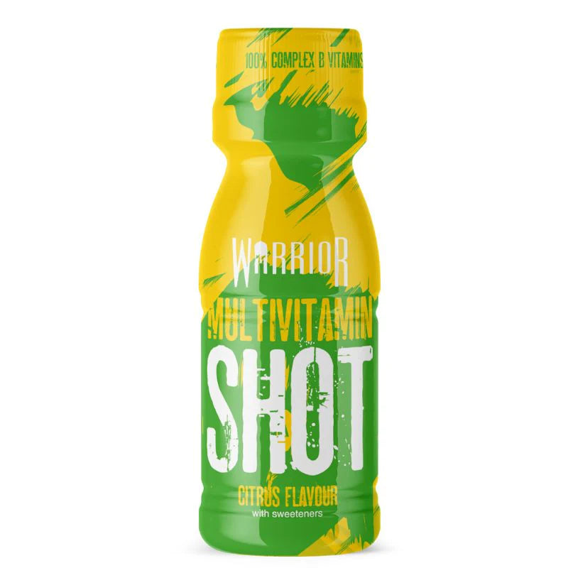 Warrior Citrus flavour Multivitamin Shots 60ml - Case of 12 [Best Before: 31/07/2025]