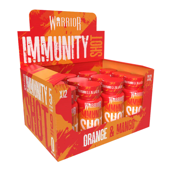 Warrior Orange & Mango Immunity Shots 60ml - Case of 12 [Best Before: 31/05/2025]