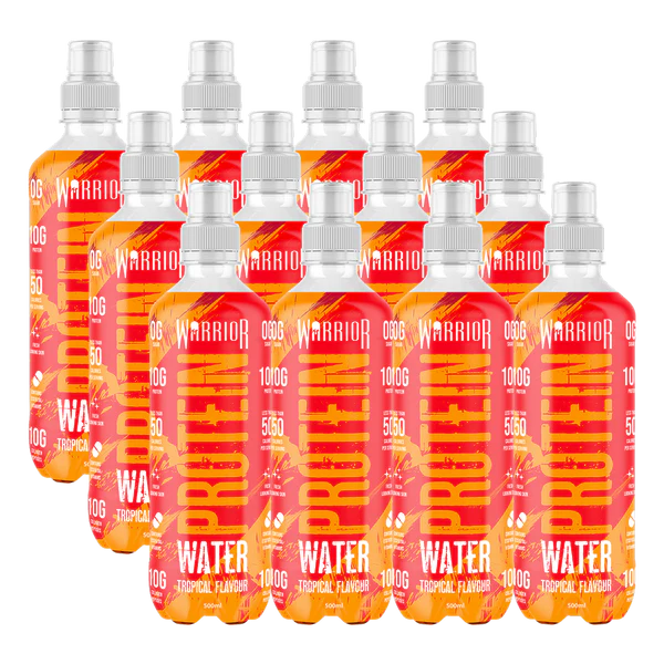 Warrior Protein Water Tropical 500ml - Case of 12 [Best Before: 30/04/2025]