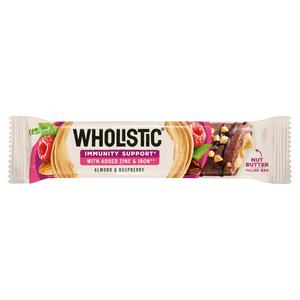 Go Ahead Wholistic Almond & Raspberry Nut Butter Filled Snack bar 40g - Case of 12