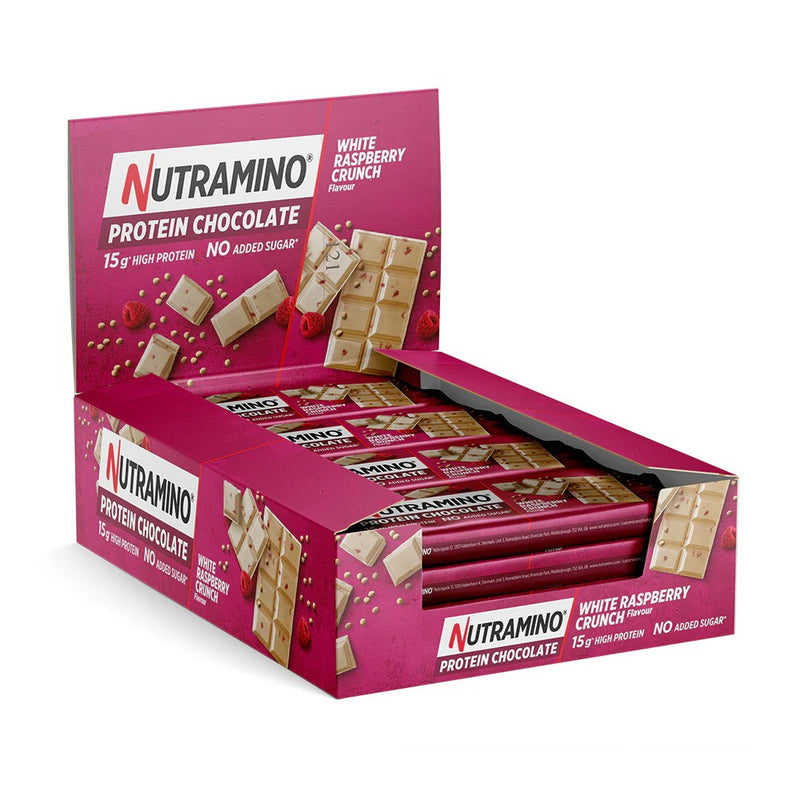 Nutramino Protein Chocolate White Raspberry Crunch 50g - Case of 12