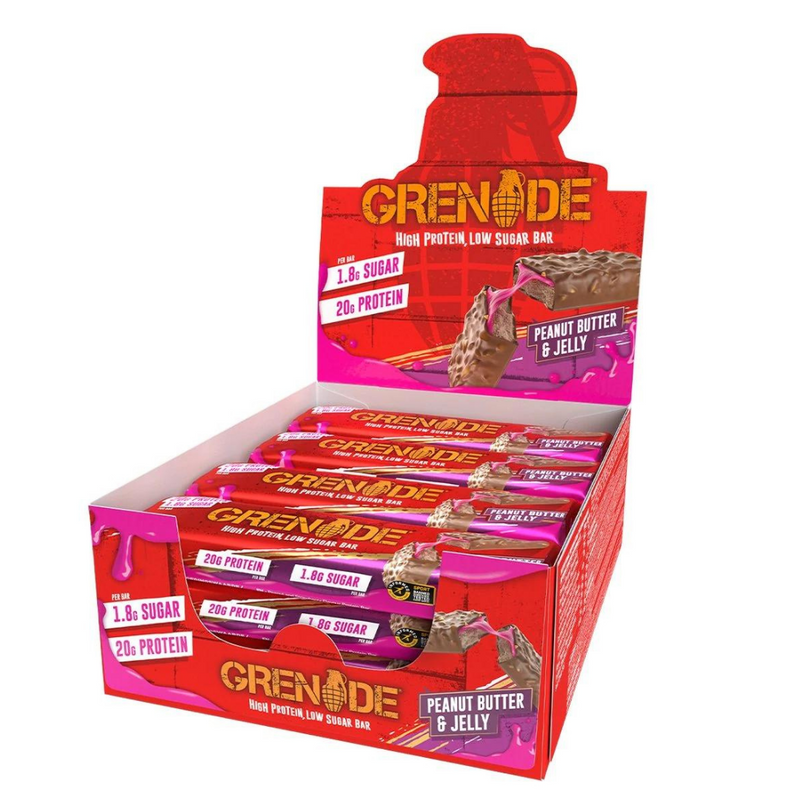 Grenade Peanut Butter And Jelly Flavour Protein Bar 60g - Case of 12