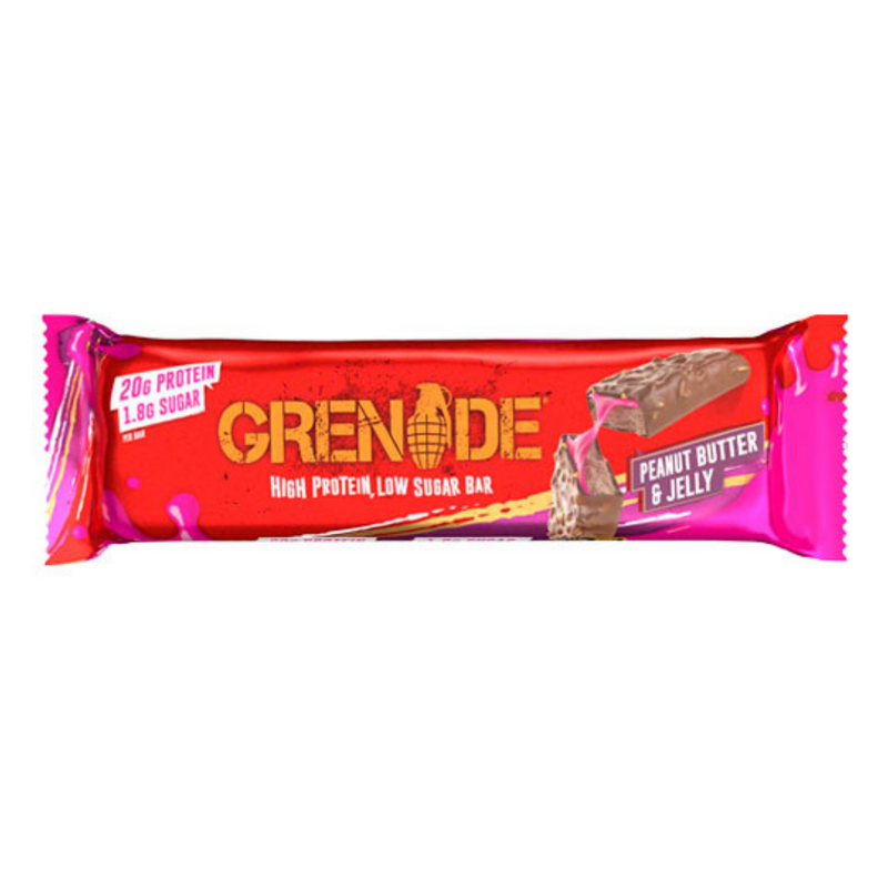 Grenade Peanut Butter And Jelly Flavour Protein Bar 60g - Case of 12