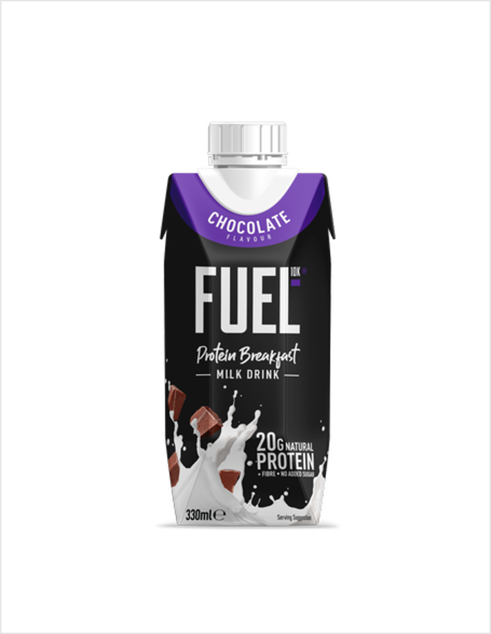 Fuel10k Chocolate Flavour Protein Breakfast Drink 330ml - Case of 8