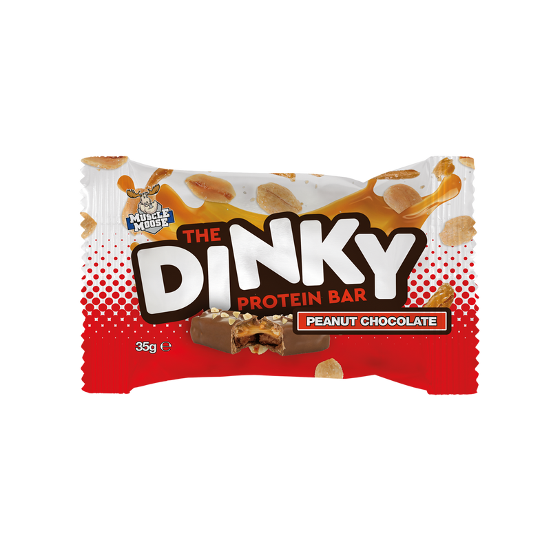 Muscle Moose The Dinky Protein Bar Peanut Chocolate Flavour Bar 35g - Case of 12