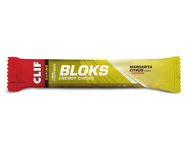 Clif Bloks Margarita Citrus Energy Chews 60g - Case of 18 [Best Before: 11/05/2025]