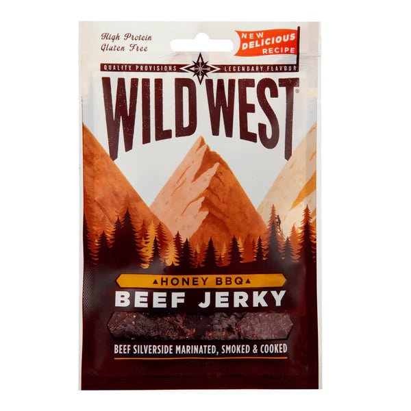 Wild West Honey BBQ Flavour Beef Jerky 25g - Case of 16