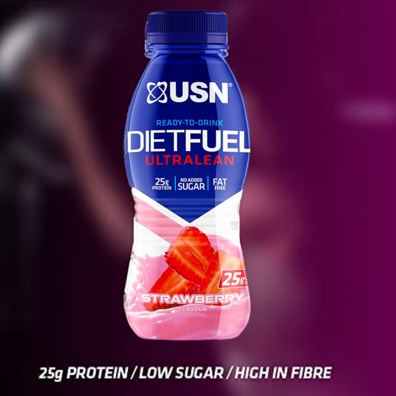 USN Diet Fuel Ultra Lean Strawberry Flavour High Protein Milkshake 310