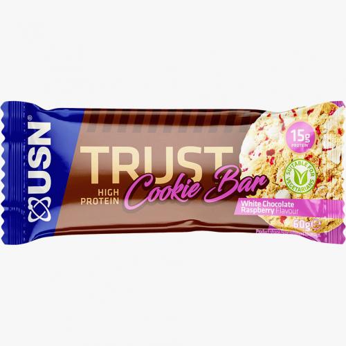 USN Trust White Chocolate Raspberry Cookie Bar 60g - Case of 12