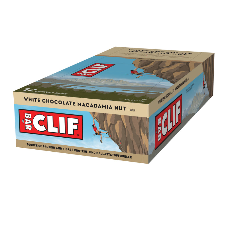 Clif White Chocolate Macadamia Nut flavour Energy bar 68g  - Case of 12