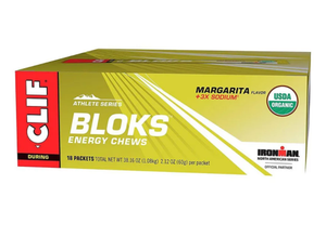 Clif Bloks Margarita Citrus Energy Chews 60g - Case of 18 [Best Before: 11/05/2025]