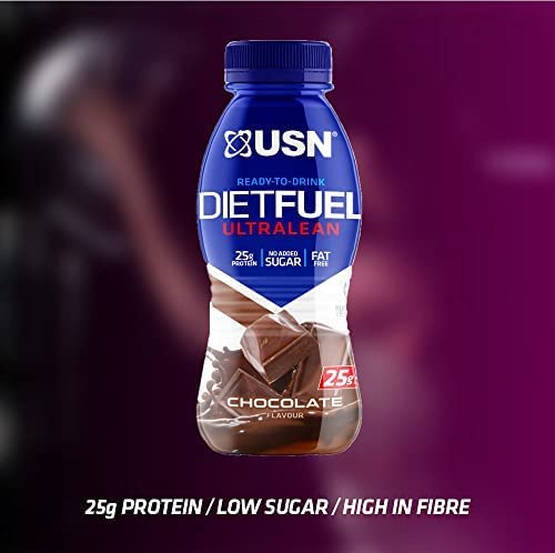 USN Diet Fuel Ultra Lean Chocolate Flavour High Protein Milkshake 310ml