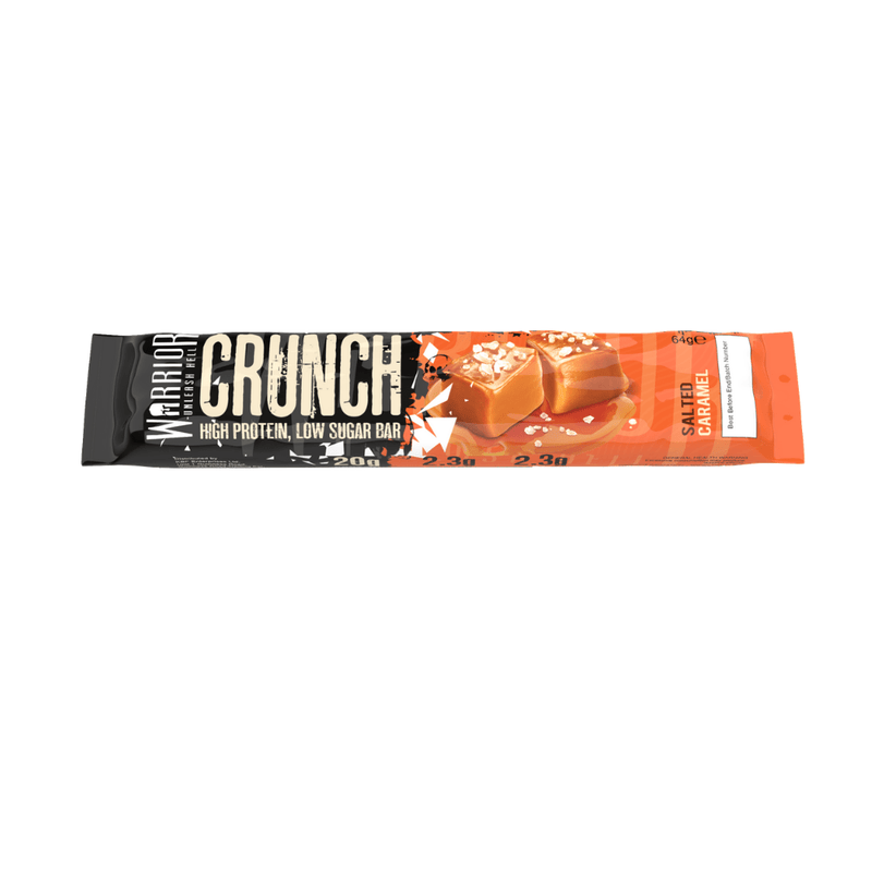 Warrior Crunch Salted Caramel flavour Protein Bar 64g - Case of 12 [Best Before: 31/07/2025]