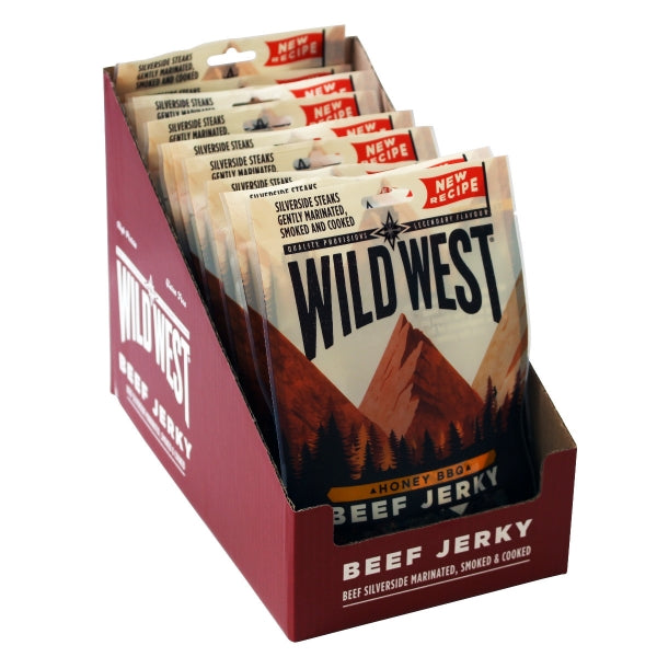 Wild West Honey BBQ Flavour Beef Jerky 25g - Case of 16